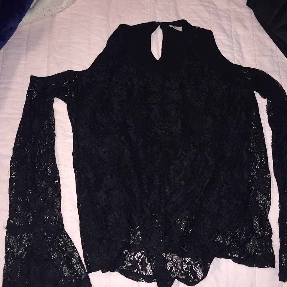 Black bell Sleeved top